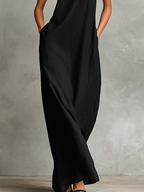Maxi Dress with Side Pockets
