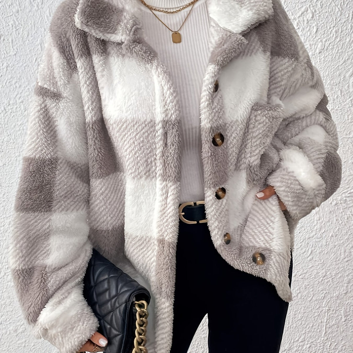 Marlowe™ Cosy Plaid Jacket