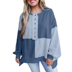 VICTORIA™ - Casual Long Sleeve Pullover with Crewneck for Daily Outfits