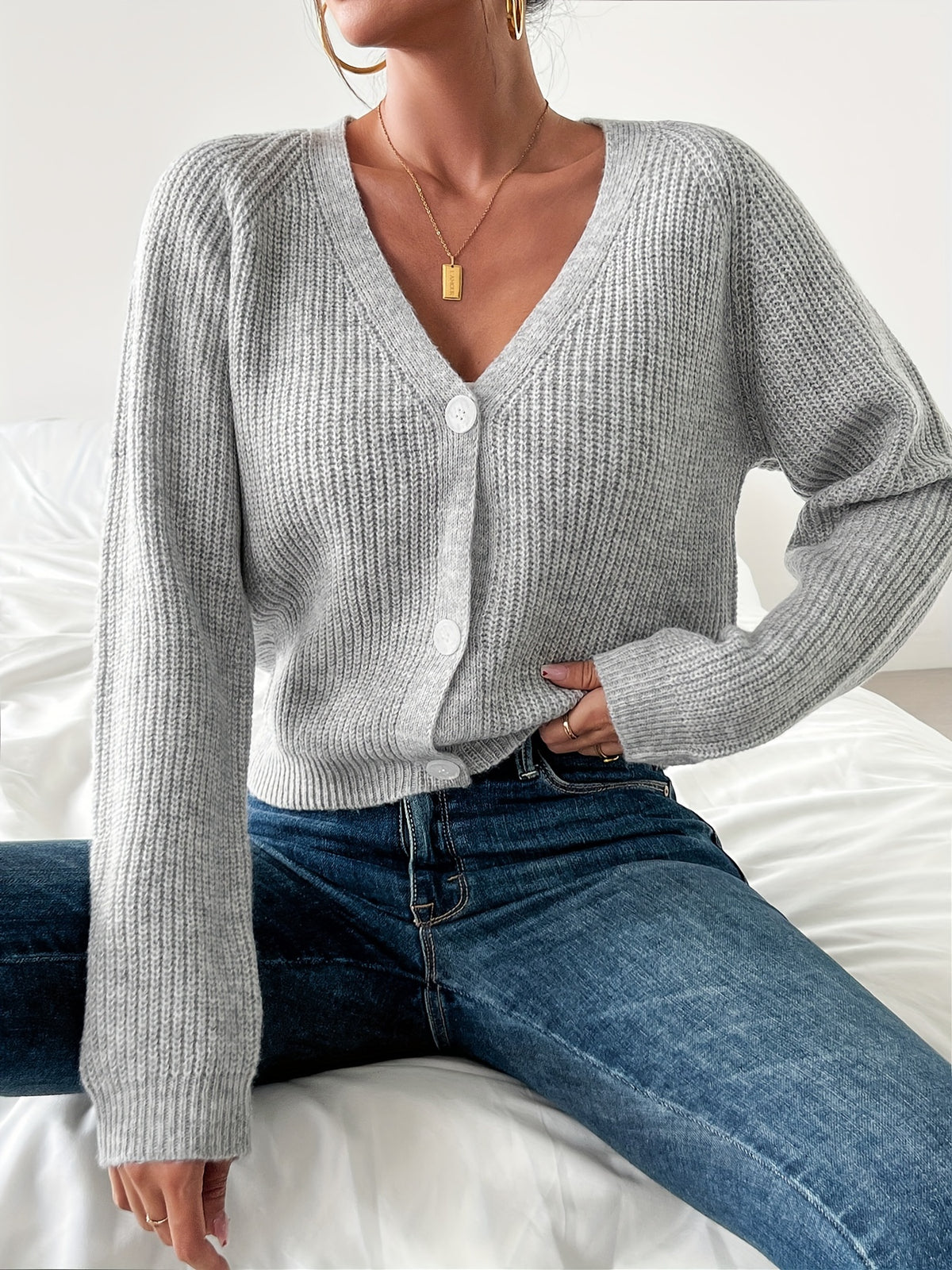The Elise™ Timeless Button-Up Cardigan