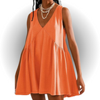 GARNETH™ – Casual Summer Sleeveless V-Neck Mini Dress