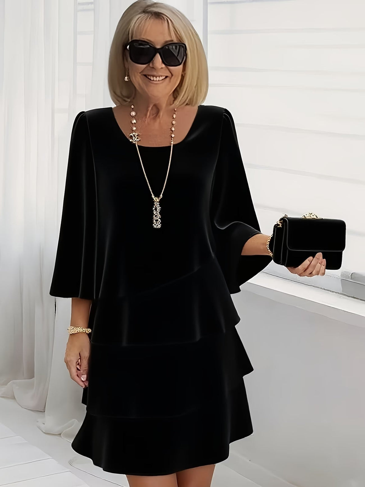 Amelia™ | Layered Elegance Dress