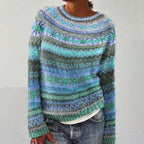 Women’s Cozy Patterned Knit Sweater