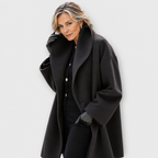 Brigitta™ | Oversized Wide-Collar Coat