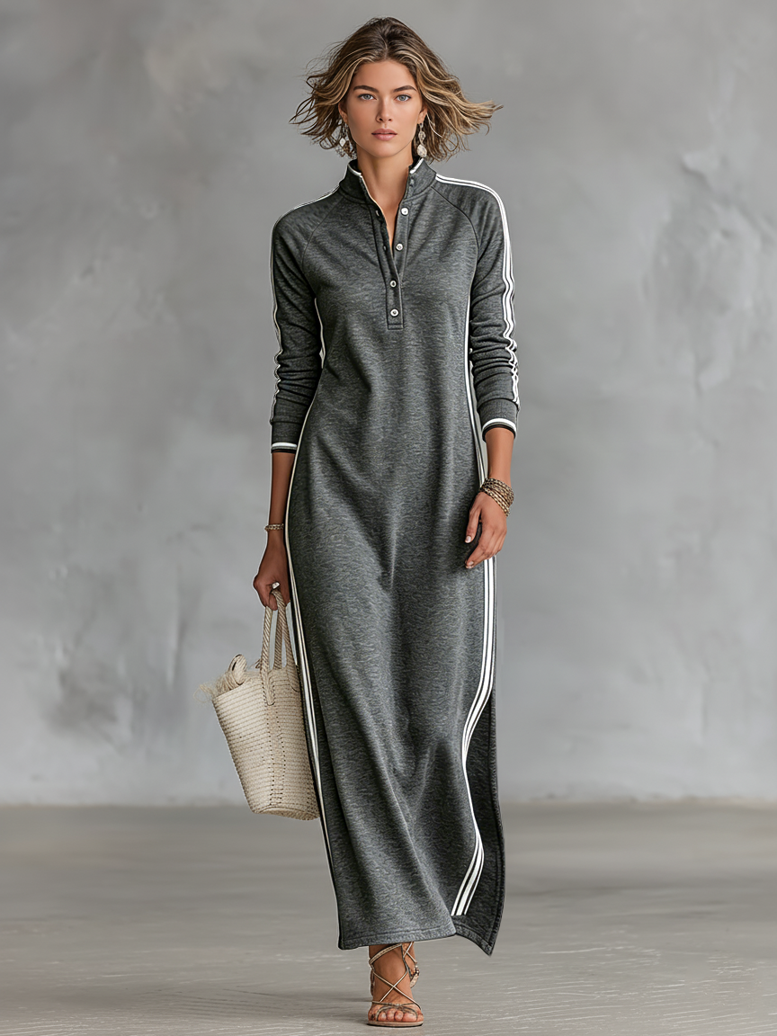 Marlowe™ Contrast-Trim Maxi Dress