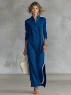 Marlowe™ Contrast-Trim Maxi Dress