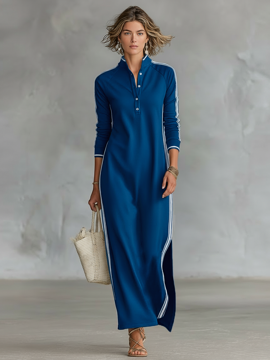 Marlowe™ Contrast-Trim Maxi Dress