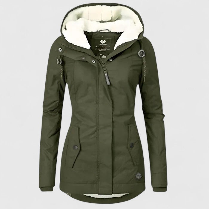 Penelope™ | Warm Fleece-Lined Waterproof Hooded Parka