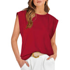 SAMPAGUITA™ –  Comfy Loose Fit Crew Neck Summer Top