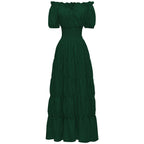 AIZA™ – Classic Corset Long Retro Maxi Dress