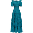 AIZA™ – Classic Corset Long Retro Maxi Dress