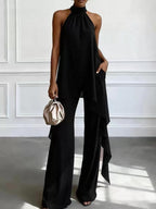 Elegant Halter Top Pants Set