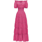 AIZA™ – Classic Corset Long Retro Maxi Dress