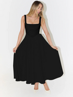 Audrey Square-Neck Dress