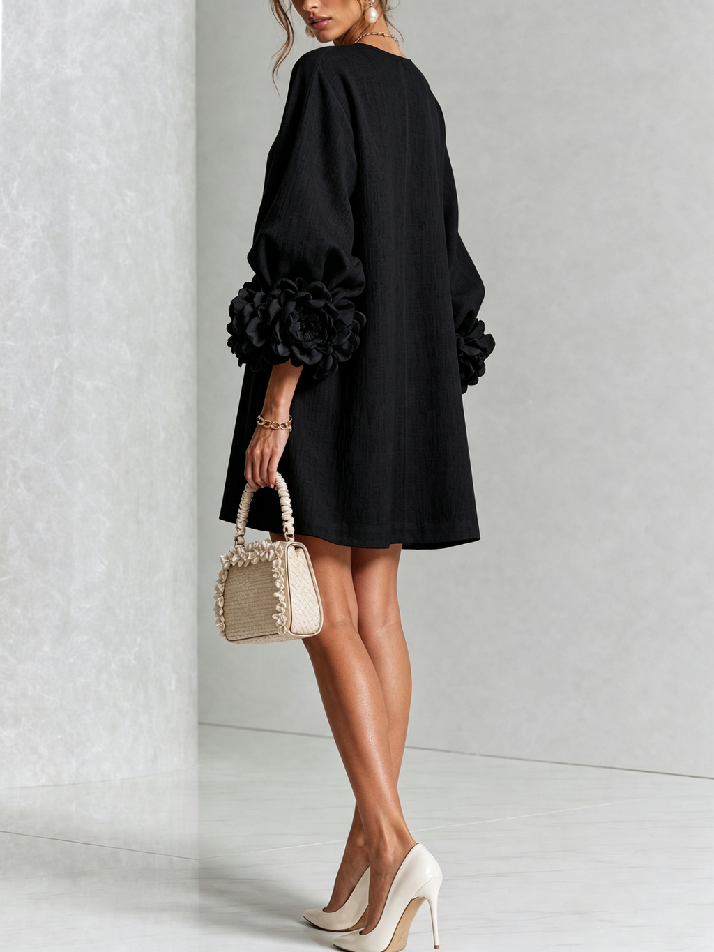 FLORENCE | FLORAL BUTTON-FRONT MINI DRESS