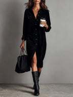 Elise - Soft Corduroy Dress