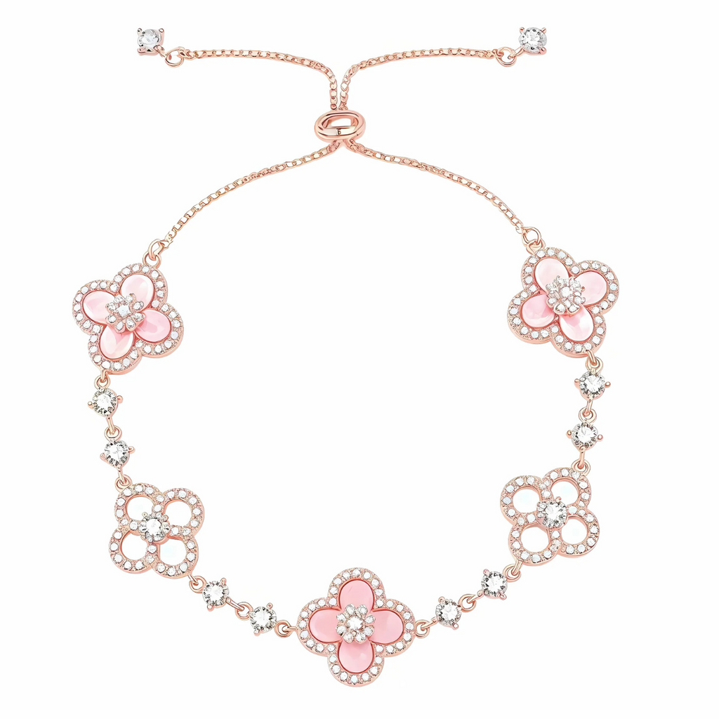 Sakura Clover Bracelet