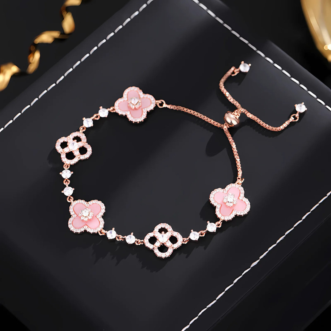 Sakura Clover Bracelet