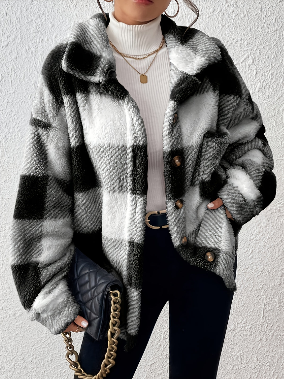 Marlowe™ Cosy Plaid Jacket