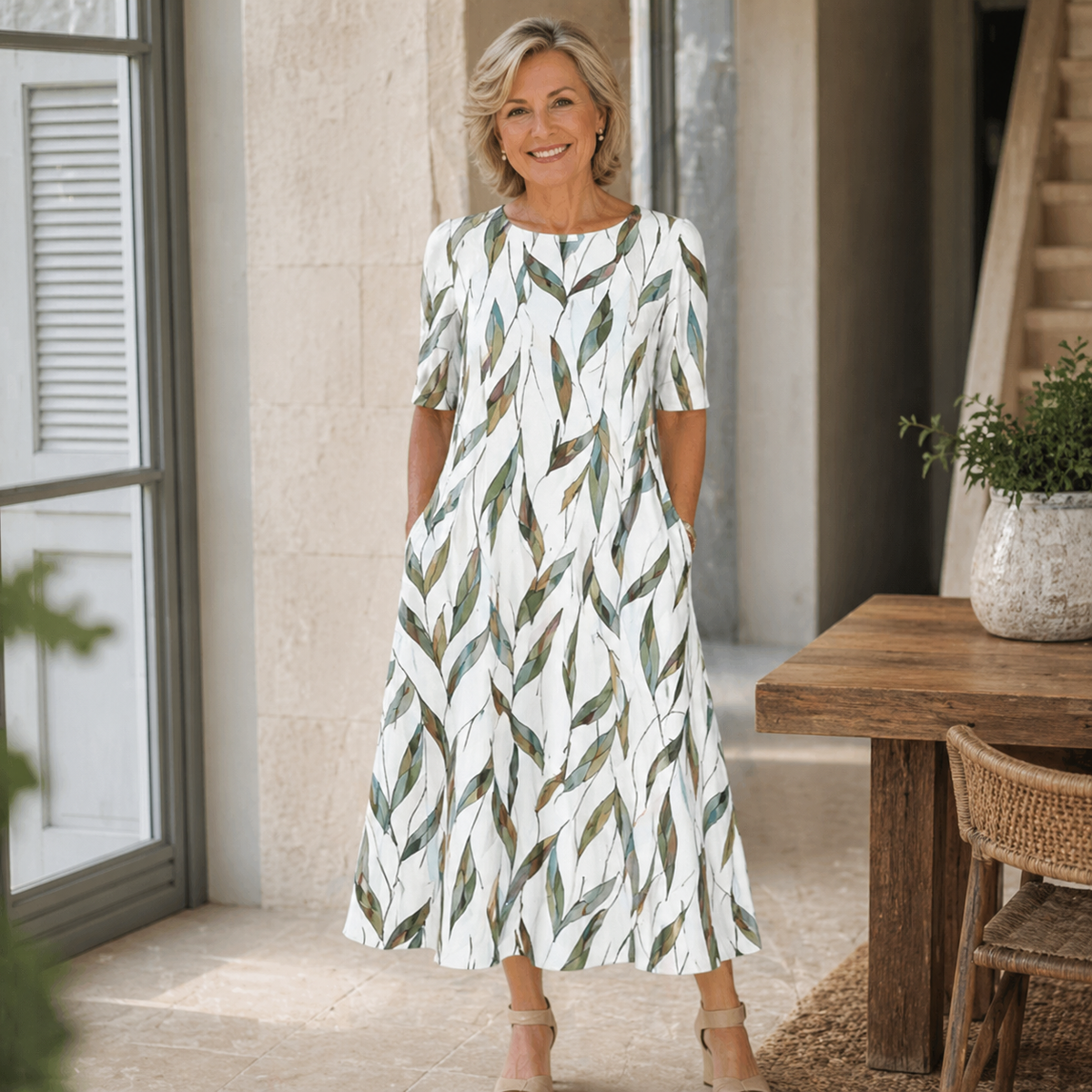 Camille™ | Elegant Floral Midi