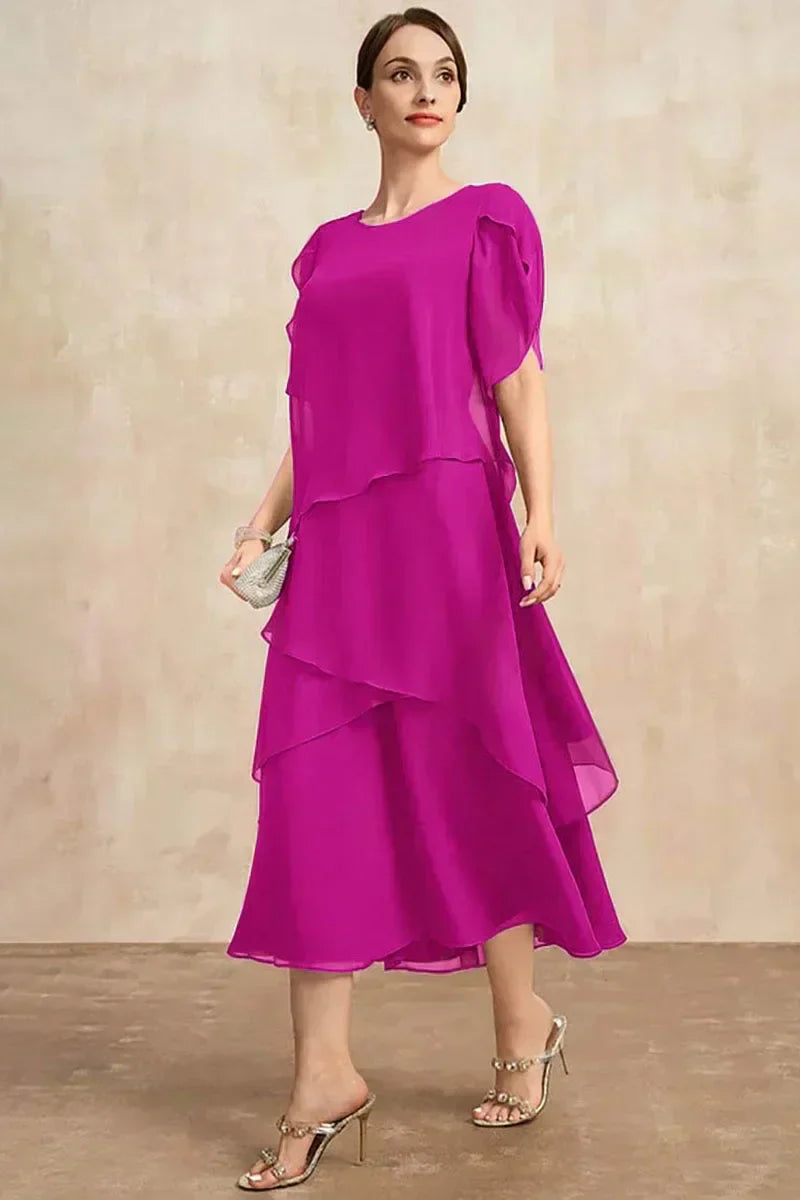 SAKURA™ - Flowing Charm Midi Dress