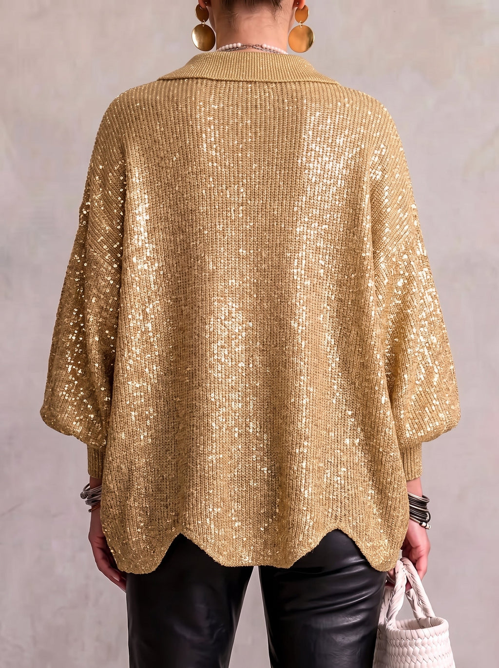 Isadora | Oversized Collared Cardigan