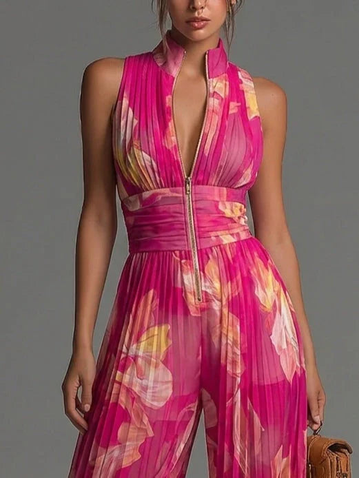 Zakira™ | Elegant Pleated Jumpsuit